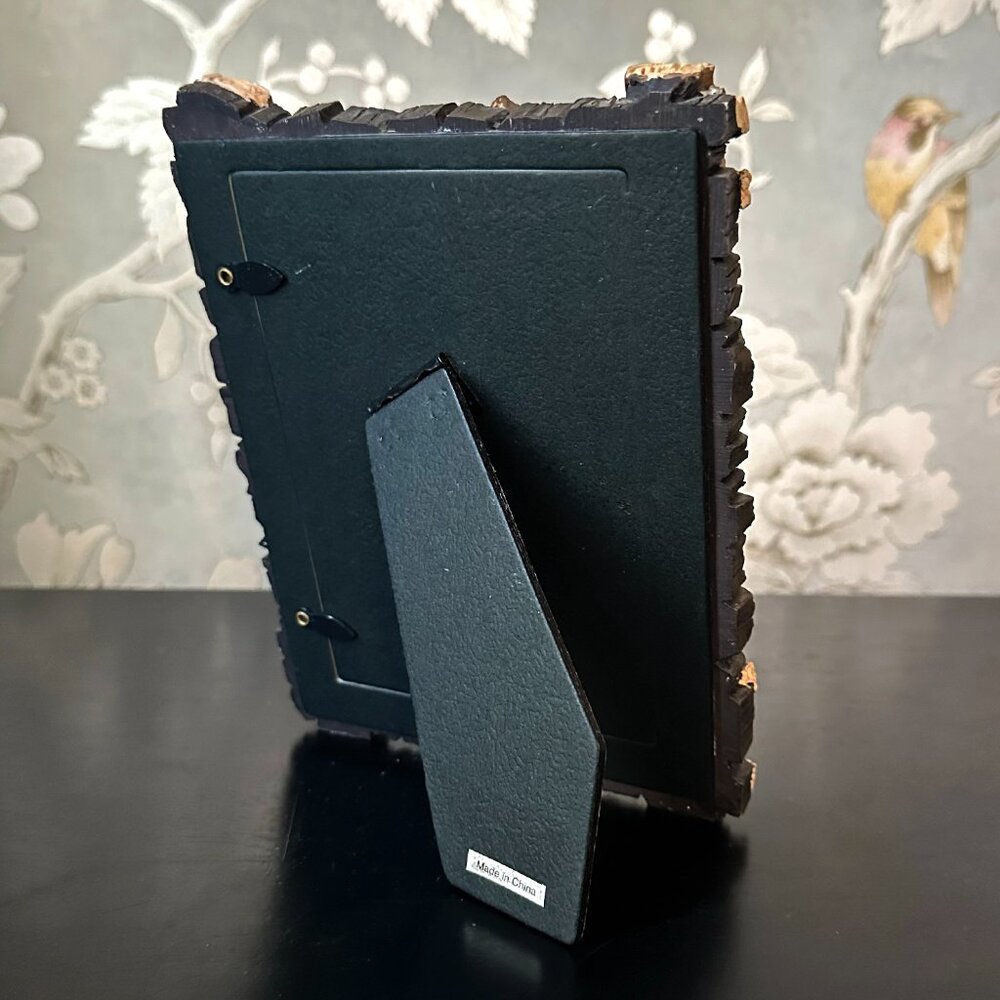 Vintage 90s “Wooden Stick” Tabletop Picture Frame for 4x6 Photo - Picture 5 of 13